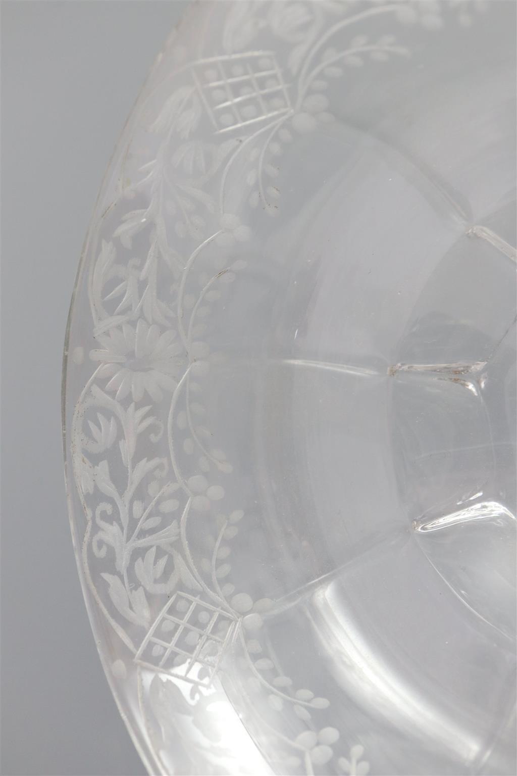 A George II Silesian stem sweetmeat glass, c. 1740, 14.7cm high